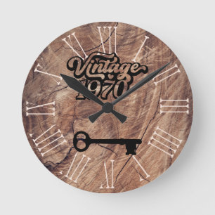 1970 Vintage Acrylic Wall Clock