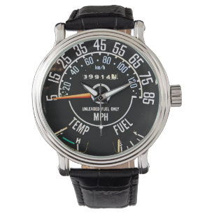 1970s-1980s Classic Car Speedometer With Gauges Watch