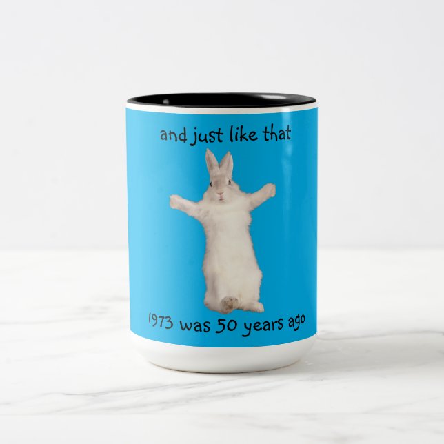 1970's Bunny Rabbit Humour Mug (Center)