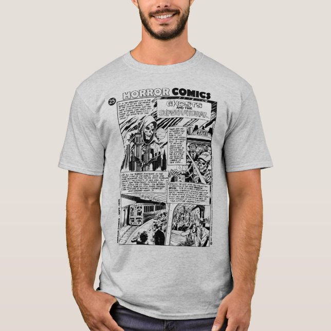 1970's HORROR Comics T-Shirt (Front)