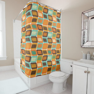 1970s Lean  Shower Curtain