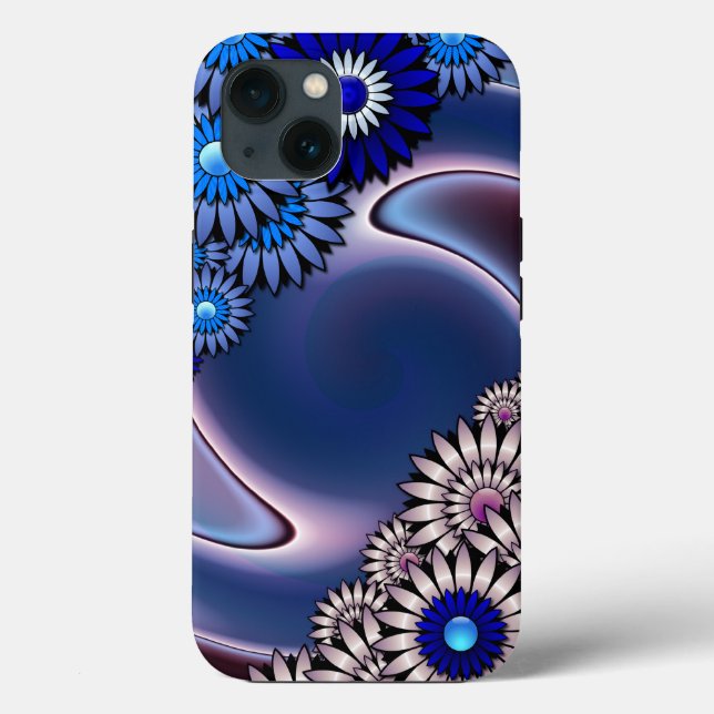 1970's Night Flowers Case-Mate iPhone Case (Back)