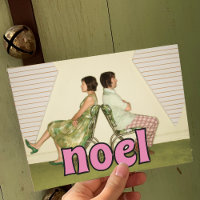1970s NOEL Message Vintage Style Photo