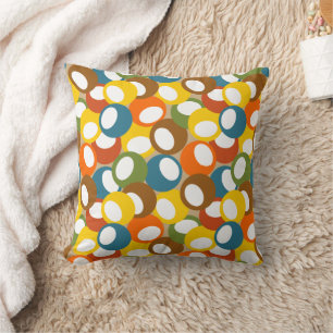 1970s Olive Circles Cushion