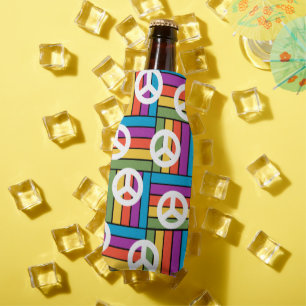 1970s Peace Bottle Cooler
