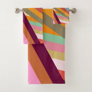 1970s Peaks  Bath Towel Set