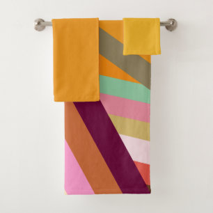 1970s Peaks  Bath Towel Set