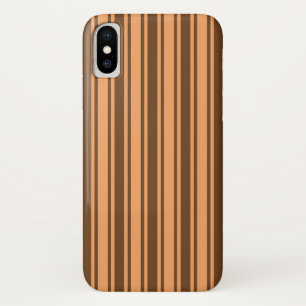 1970s retro brown candy stripes Case-Mate iPhone case