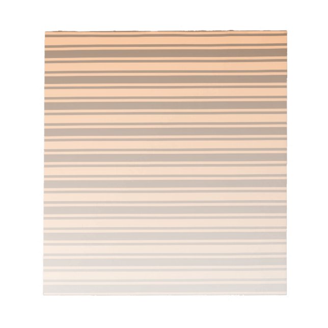 1970s retro brown candy stripes notepad (Front)