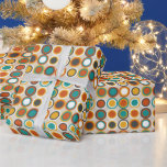 1970s Retro Circles Pattern Orange Brown Turquoise Wrapping Paper<br><div class="desc">This funky 1970s retro style patterned wrapping paper features circles of brown,  turquoise blue,  white,  and two shades of orange. This is sure to be an eye catcher when you give someone your gift!</div>