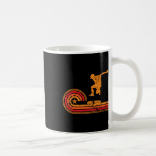 1970's Retro Skateboarder Silhouette Skateboarding Coffee Mug