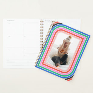 1970s Retro Stripe Customisable Photo Planner