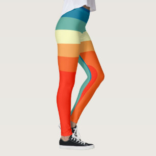 1970s Squares  Leggings