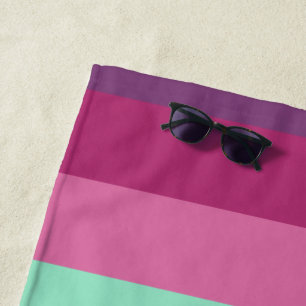 1970s Squares Throw Pillow Beach Towel