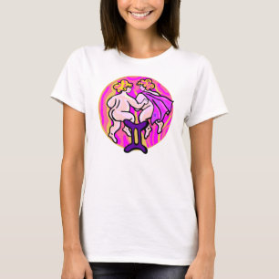 1970s style Gemini Painting with Symbol T-Shirt