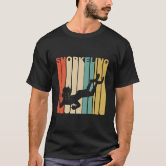 1970'S Style Snorkeling Snorkeler T-Shirt