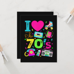 1970's Vintage Style Seventies Retro Party Invitation