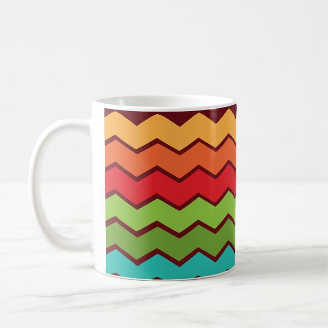 1970s Zigzag  Coffee Mug (Left)