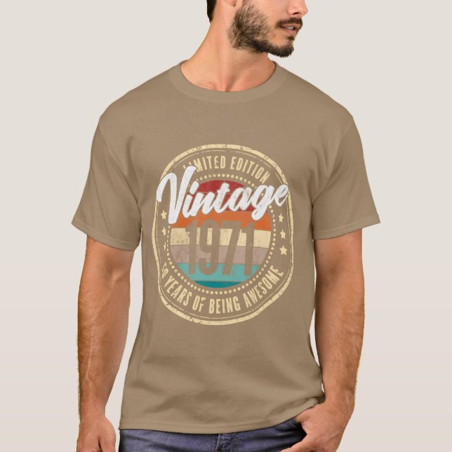 1971 50 50Th funny T-Shirt (Front)