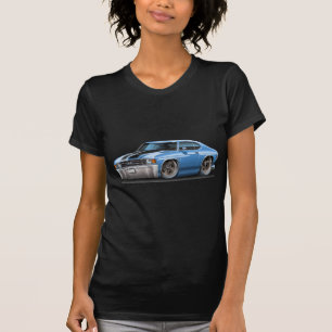 1971-72 Chevelle Lt Blue-Black Car T-Shirt
