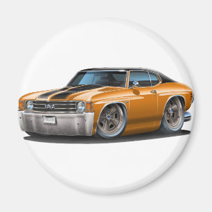 1971-72 Chevelle Orange-Black Top Car Magnet