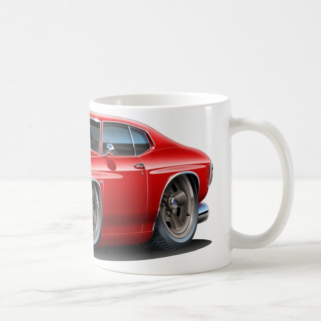 1971-72 Chevelle Red-White Car Coffee Mug (Right)