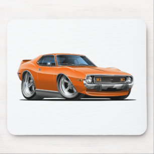 1971-72 Javelin Orange Car Mouse Pad