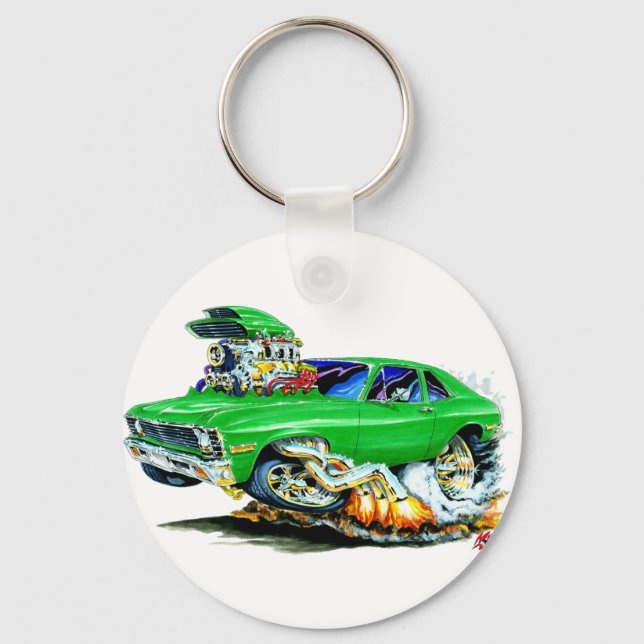1971-74 Nova Green Car Key Ring (Front)