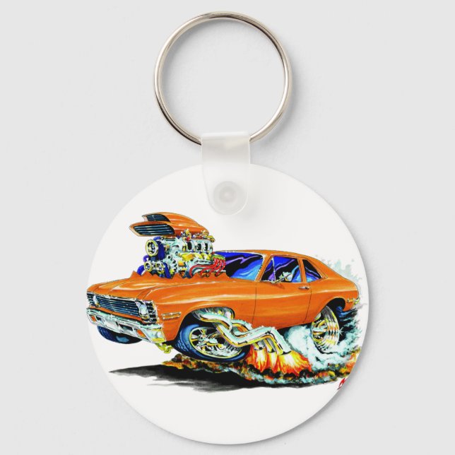 1971-74 Nova Orange Car Key Ring (Front)