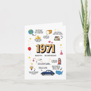 1971 Birthday Card For Dad or Mom