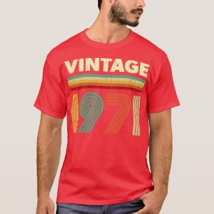 1971 Birthday Vintage Retro 50 years old Design T-Shirt