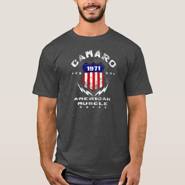 1971 Camaro American Muscle v3 T-Shirt (Front)