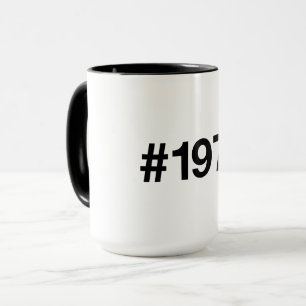 1971 Hashtag 54 Years Birthday Anniversary Mug