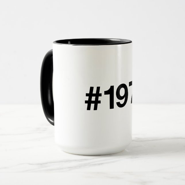 1971 Hashtag 54 Years Birthday Anniversary Mug (Front Left)