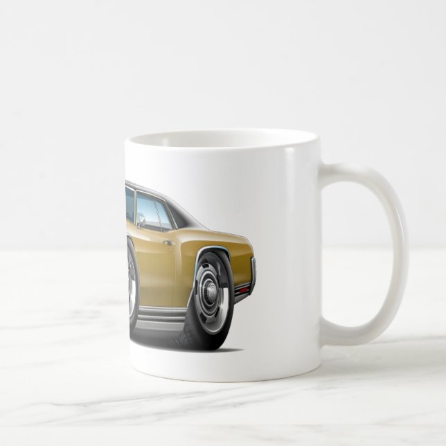 1971 Monte Carlo Gold-Black Top Car Coffee Mug (Right)