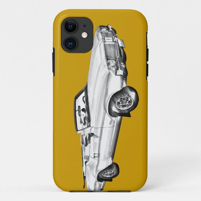 1971 Oldsmobile Cutlass Supreme Car Illustration Case-Mate iPhone Case (Back)