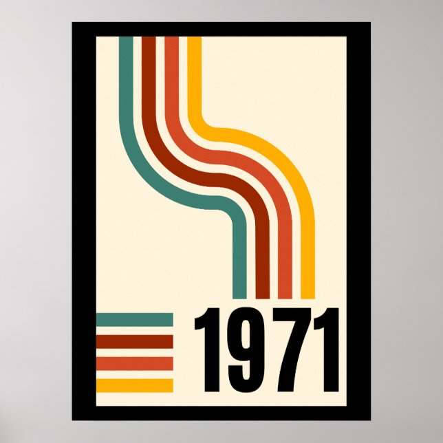 1971 Retro Vintage Poster (Front)