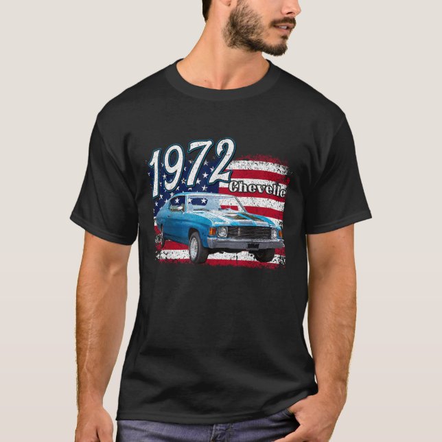 1972 72 Chevelle Malibu SS 4th of july american T  T-Shirt (Front)