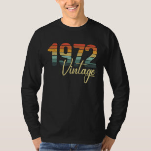 1972 All Original Parts B Day Vintage Retro Sunset T-Shirt
