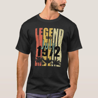 1972 Born In July Retro Idea T-Shirt