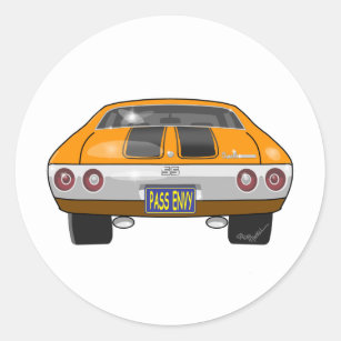 1972 Chevrolet Chevelle Classic Round Sticker
