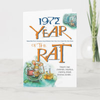 1972 Chinese Zodiac Rat Funny Birthday