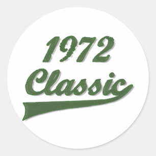 1972 Classic Round Sticker