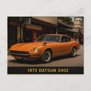 1972 Datsun 240Z Classic Japanese Sports Car Postcard