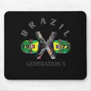 1972 Generation X Brazilian Skateboard Mouse Pad