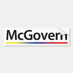 1972 George McGovern Vintage Bumper Sticker
