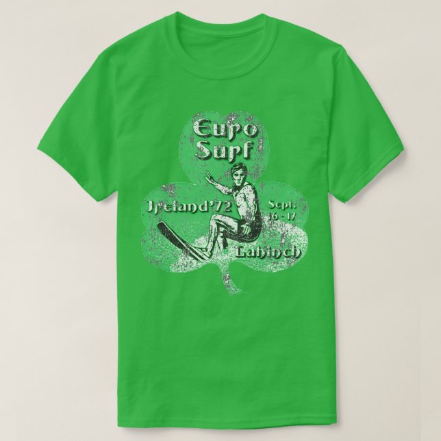 1972 Irish Euro Surf Lahinch Ireland T-Shirt (Design Front)
