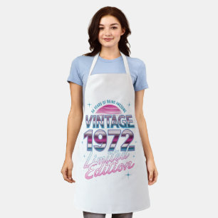 1972 Limited Edition Vintage Birthday Retro Design Apron