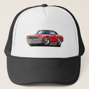 1972 Monte Carlo Red-Black Top Car Trucker Hat