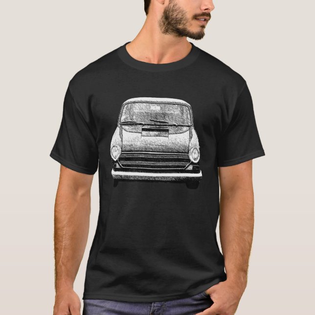 1972 Morris 1800 Sketch Art T-Shirt (Front)